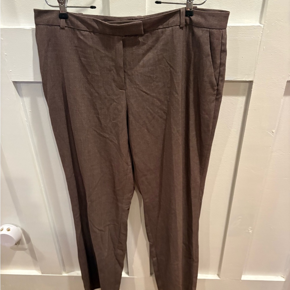 Calvin Klein Women's Brown Dress Pants - Slim Tapered